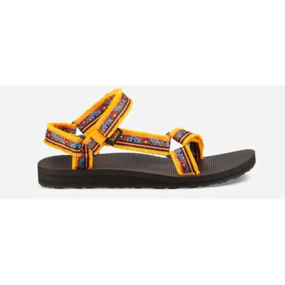 Teva Maressa Original Universal Sandal Yellow Geometric Pattern Womens 9 F16020D